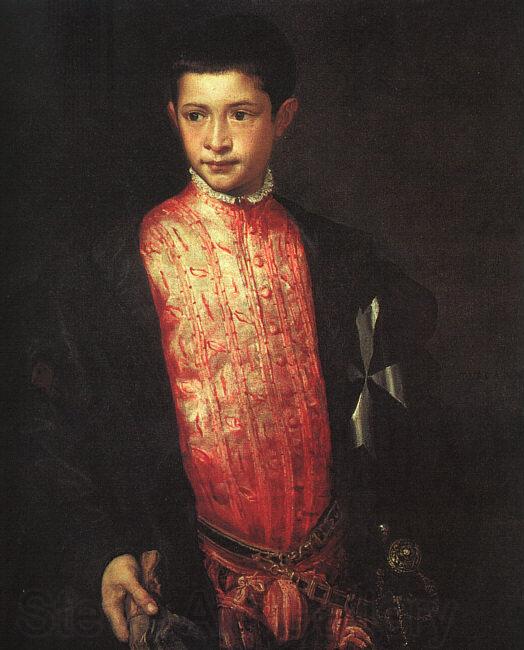  Titian Portrait of Ranuccio Farnese Norge oil painting art
